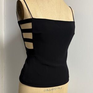 Cushnie Black Strappy Camisole Top